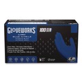Disposable Gloves | Ammex GWRBN46100 9.5 in. 6 mil Heavy-Duty Industrial Nitrile Gloves - Large/Royal Blue (1000/Carton) image number 0