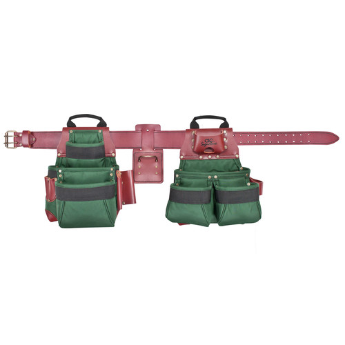 Tool Belts | CLC 54531 17 Pocket - Top of the Line Pro Framer’s Ballistic Nylon Combo Tool Belt System - Large image number 0