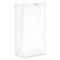 Cleaning & Janitorial Supplies | Ross & Wallace Paper Products 120310500PK/BL 7 in. x 4.38 in. x 13.75 in. #10 Size Grocery Paper Bags - White (500/Bundle) image number 5