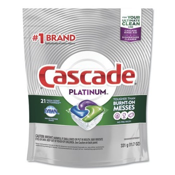 Cascade 80720PK Platinum Fresh Scent 13.5 oz. ActionPacs (21-Piece/Pack)