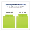Office Jansan | Avery 11907 Big Tab 11.13 in. x 9.25 in. 8-Tab Insertable Plastic 2-Pocket Dividers - Assorted (1-Set) image number 5