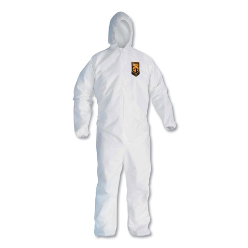 Bib Overalls | Ansell 49116 A20 Breathable Particle Protection Coveralls with Zip Closure - Triple Extra Large, White (20/Carton) image number 0