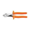 Pliers | Klein Tools D248-8-INS 8 in. Angled Head High-Leverage Insulated Diagonal Cutting Pliers image number 0