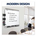  | Quartet P558GP2 Prestige 2 DuraMax 96 in. x 48 in. Magnetic Porcelain Whiteboard - Graphite Frame image number 3
