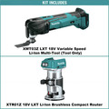 Oscillating Tools | Makita XMT03Z-XTR01Z 18V LXT Lithium-Ion Cordless Oscillating Multi-Tool and Compact Brushless Cordless Router Bundle image number 1