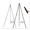 Office Jansan | MasterVision FLX04201MV 61-1/2 in. Steel Lighweight - Black image number 3