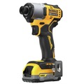 Impact Drivers | Dewalt DCF840E1 20V MAX Brushless Lithium-Ion 1/4 in. Cordless Impact Driver Kit (1.7 Ah) image number 0