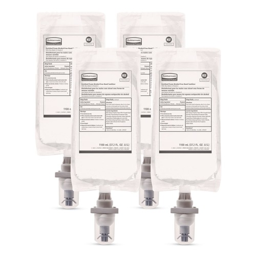 Hand Soaps | Rubbermaid Commercial 2147027 1,100 milliliter Auto Foam Refill Antibacterial Hand Soap - Fragrance Free (4/Carton) image number 0