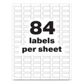  | Avery 61527 PermaTrack Durable 0.5 in. x 1 in. Asset Tag Labels - White (84/Sheet, 8 Sheets/Pack) image number 8
