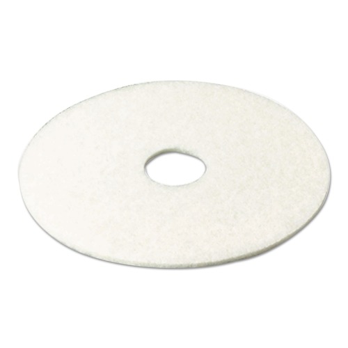 Cleaning & Janitorial Supplies | 3M 4100 20 in. Super Polish Floor Pads - White (5-Piece/Carton) image number 0