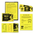 Office Jansan | Astrobrights 21011 8.5 in. x 11 in. 24 lbs. Bond Weight Color Paper - Lift-Off Lemon (500/Ream) image number 3