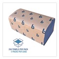 Paper Towels and Napkins | Boardwalk BWK6191 9.05 x 10 Windshield Paper Towels - Blue (9/Carton) image number 5