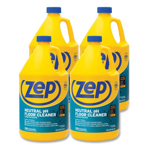 Office Jansan | Zep Commercial ZUNEUT128 1 Gallon Neutral Floor Cleaner - Fresh Scent (4/Carton) image number 0