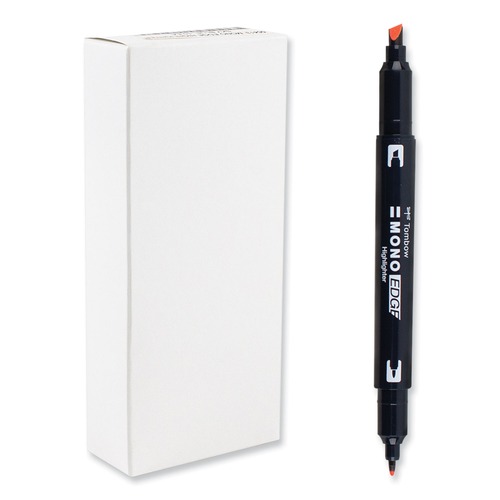 Highlighters | Tombow Mono 56412 Chisel/Bullet Tip Edge Highlighters - Red Barrel/Red Ink (10/Box) image number 0
