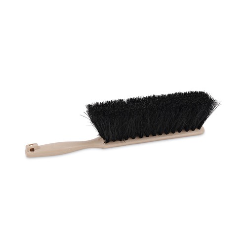 New Year New Savings! Save $25 off $150 | Boardwalk BWK5208 4.5 in. Brush 3.5 in. Plastic Handle Tampico Bristles Counter Brush - Tan Handle/Black Bristle image number 0