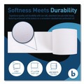 Cleaning & Janitorial Supplies | Boardwalk B6144 2-Ply Septic Safe Toilet Tissue - White (96/Carton) image number 3