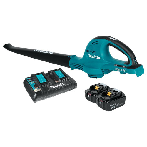 Handheld Blowers | Factory Reconditioned Makita XBU01PT-R 18V X2 LXT Lithium-Ion Cordless Handheld Blower Kit with 2 Batteries (5 Ah) image number 0