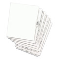 Office Jansan | Avery 01419 11 in. x 8.5 in. 26-Tab S Avery Style Preprinted Legal Exhibit Side Tab Index Dividers - White (25/Pack) image number 5