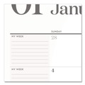 Calendars & Planners | AT-A-GLANCE 1606704 21.75 in. x 17 in. 12-Month (Jan-Dec): 2026 WorkStyle Monthly Desk Pad Calendar - White Sheets, Teal Headband/Clear Corners image number 2