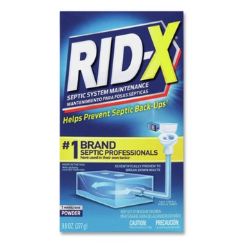 CLEANERS AND CHEMICALS | RID-X 19200-80306 9.8 oz. Concentrated Septic System Treatment Powder (12/Carton)