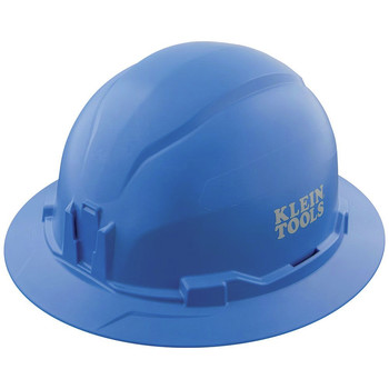 PROTECTIVE HEAD GEAR | Klein Tools 60249 Full Brim Style Non-Vented Hard Hat - Blue