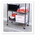 Office Jansan | Alera ALESW790004 3 Wheel 2 Locking Optional Grip Ring Stem Casters for Wire Shelving - Black (4/Set) image number 7