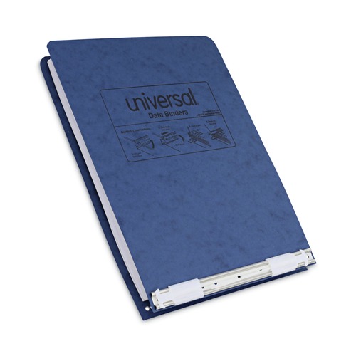 Office Jansan | Universal A7011723A 9.5 in. x 11 in. 6 in. Capacity 2 Posts Pressboard Hanging Binder - Blue image number 0