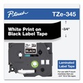 Bulk Savings Pricing 2 | Brother P-Touch TZE345 0.7 in. x 26.2 ft. TZe Standard Adhesive Laminated Labeling Tape - White on Black image number 4