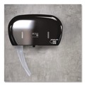 Office & Office Supplies | Papernet 419485 5.5 x 15.7 x 9.8 HyTech Seas Mini JRT Twin Dispenser - Black (1/Carton) image number 2