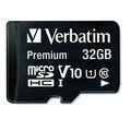 Office Electronics & Batteries | Verbatim 44083 32GB Premium microSDHC Memory Card with Adapter image number 1
