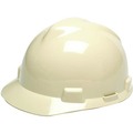 Hard Hats | MSA 495856 V-Gard Slotted Cap with Fas-Trac III Suspension - (Light Buff) image number 0