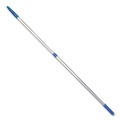 Cleaning Tools | Gritt Commercial GRI1066F3PK 3.5 ft. to 6 ft. Telescopic Aluminum Extension Pole with Click/Lock Adapter Cone - Blue/Silver (3/Pack) image number 5