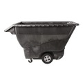 Trash Cans | Rubbermaid Commercial FG9T1500BLA 1250 lbs. Capacity Rectangular Structural Foam Tilt Truck - Black image number 2