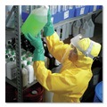 Bib Overalls | Ansell KCC09813 A70 Chemical Spray Protection Coveralls - Large Yellow (12/Carton) image number 4