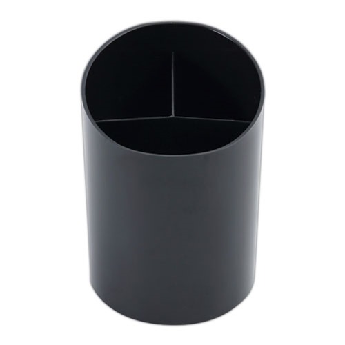 Office Jansan | Universal UNV08108 4-1/4 in. x 5-3/4 in. Recycled Plastic Big Pencil Cup - Black image number 0