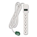 Office Electronics & Batteries | GoGreen Power GG-16106MS 6 ft. Cord 250 Joules 6-Outlet Surge Protector - White image number 0
