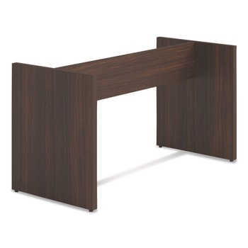 Alera 50 in. x 22 in. x 28 in. Seville 96 in. Wide Conference Table Base - Mahogany