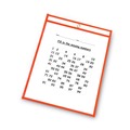 Office Jansan | C-Line 40810 Reusable 9 in. x 12 in. Dry Erase Pockets - Assorted Neon Colors (10/Pack) image number 3