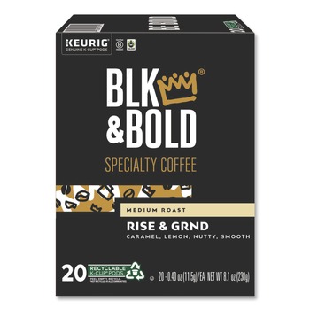 BLK & Bold Rise and GRND 0.41 oz. K-Cups (20/Box)