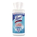 Bulk Savings Pricing 2 | LYSOL Brand 19200-89346 7 in. x 7.25 in. 1-Ply Disinfecting Wipes - Crisp Linen/White (6/Carton) image number 2
