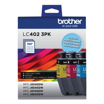 Brother 550 Page-Yield Ink - Cyan/Magenta/Yellow (3/Pack)