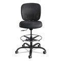  | Safco 3394BL Vue Heavy-Duty Extended Height Stool Fabric Seat Nylon Mesh Back - Black image number 3
