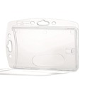 Label & Badge Holders | Durable 801219 Vertical/Horizontal Reel ID/Security Card Holder Set - Clear (10/Pack) image number 4