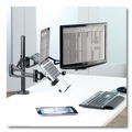 Office Jansan | Fellowes Mfg Co. 8041601 Professional Series 360 Degree Rotation 37 Degree Tilt Pan Supports 24 lbs. Depth Adjustable Monitor Arm - Black image number 5