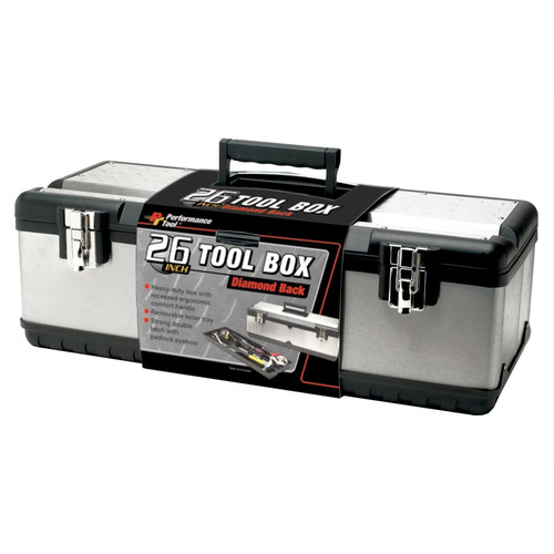 Tool Chests | WILMAR W54026 9 in. x 26 in. x 11 in. Steel Tool Box image number 0