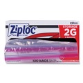 Cleaning & Janitorial Supplies | Ziploc 682253 15 in. x 13 in. 1.75 mil 2 Gallon Double Zipper Storage Bags - Clear (100/Carton) image number 1