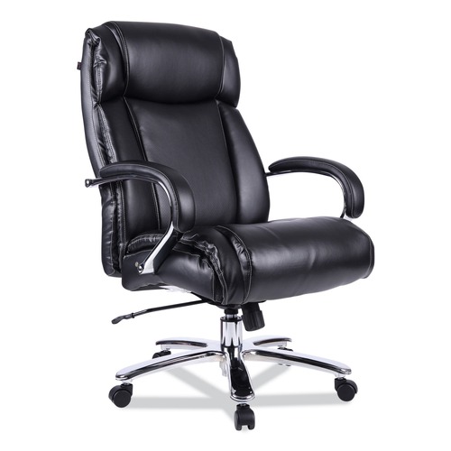  | Alera ALEMS4419 Maxxis Series Big/Tall Bonded Leather Chair - Black/Chrome image number 0