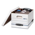 Office Jansan | Bankers Box 00703 Lift-Off Lid Stor/File Storage Box - Letter/legal, White/Blue (12/Carton) image number 3