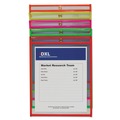  | C-Line 43910 75 in. Assorted 5 Colors 9 in. x 12 in. Stitched Shop Ticket Holders - Neon  (25/Box) image number 1