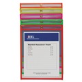 Percentage Off | C-Line 43910 75 in. Assorted 5 Colors 9 in. x 12 in. Stitched Shop Ticket Holders - Neon  (25/Box) image number 1